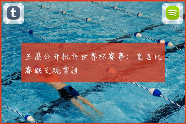 王晶公开批评世界杯赛事:直言比赛缺乏观赏性